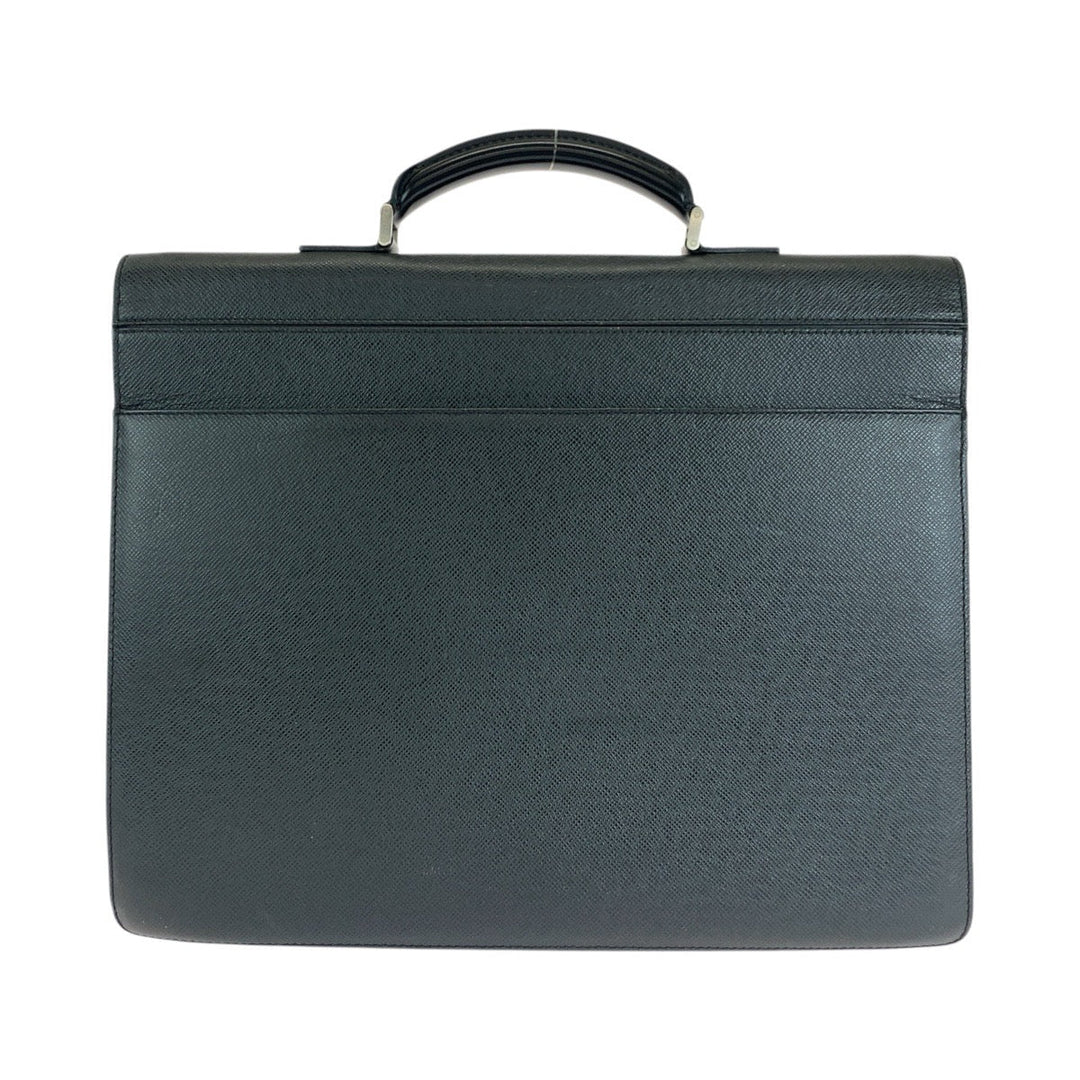 LOUIS VUITTON Business bag M31042 leather Black Ardoise SilverMetal Business bag briefcase Taiga Robusto 2 mens Used Authentic