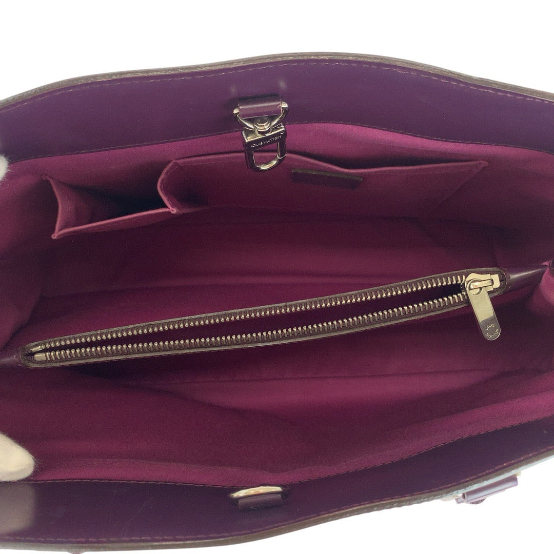LOUIS VUITTON Tote Bag M5926K leather Purple SilverMetal Tote Bag Shoulder Bag Epi Passy PM Women Used Authentic