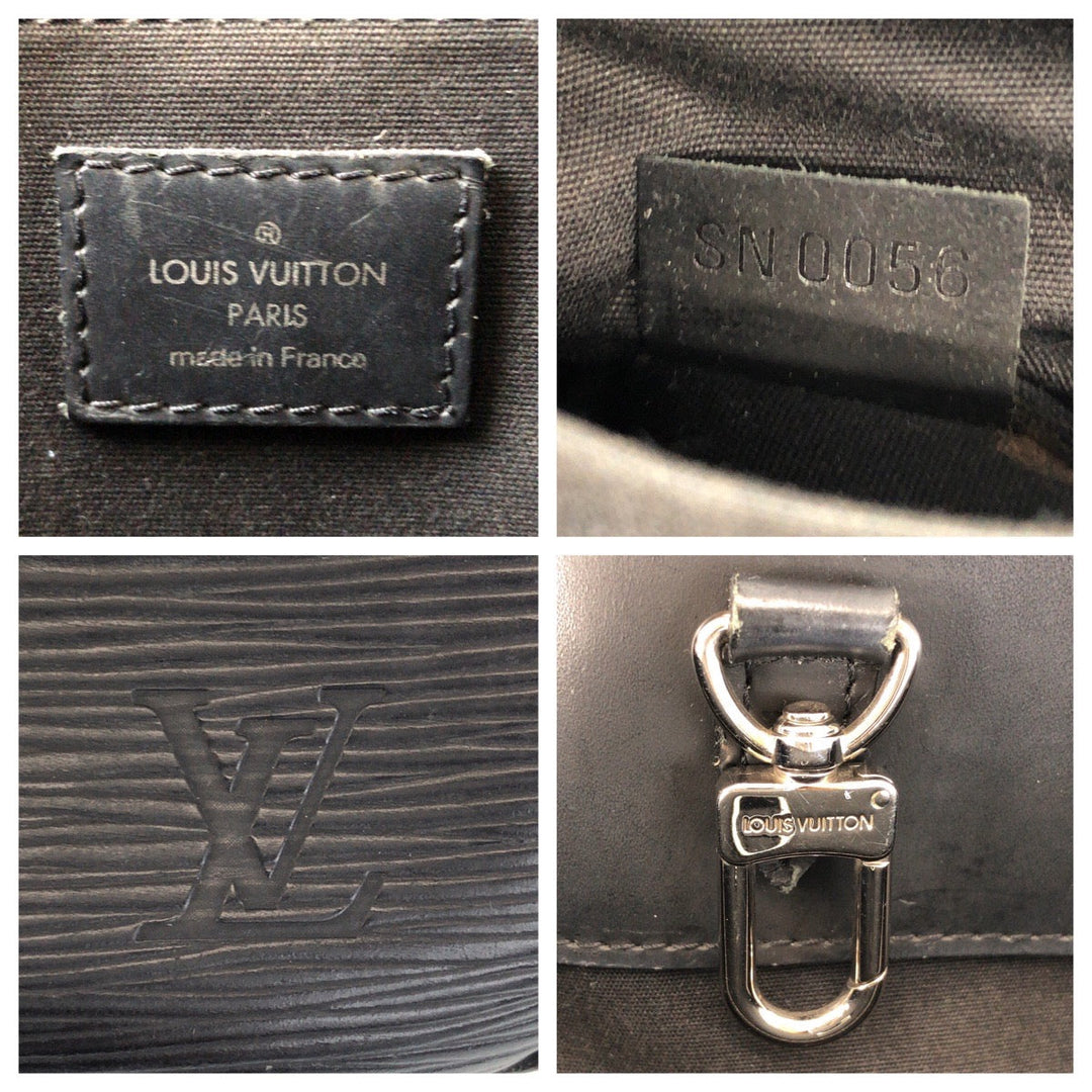 LOUIS VUITTON Shoulder Bag M59252 leather black Epi Passy GM Women Used Authentic