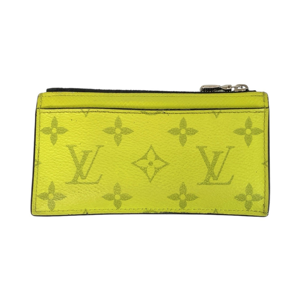 LOUIS VUITTON Coin case M30320 PVC Joanne Yellow Coin case fragment case Taigalama Coin card holder mens(Unisex) Used Authentic