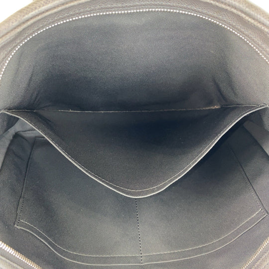 LOUIS VUITTON Business bag M33412 leather Noir Black SilverMetal Business bag briefcase Taiga Porte Documan Voyagej mens Used Authentic
