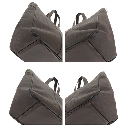 LOUIS VUITTON Business bag N41229 leather Meteor Brown Gunmetal Business Bag Tote Bag Shoulder Bag 2way Damier Anfini Neo Tadao mens Used Authentic