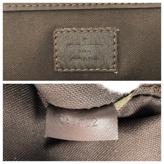 LOUIS VUITTON Business bag N41229 leather Meteor Brown Gunmetal Business Bag Tote Bag Shoulder Bag 2way Damier Anfini Neo Tadao mens Used Authentic