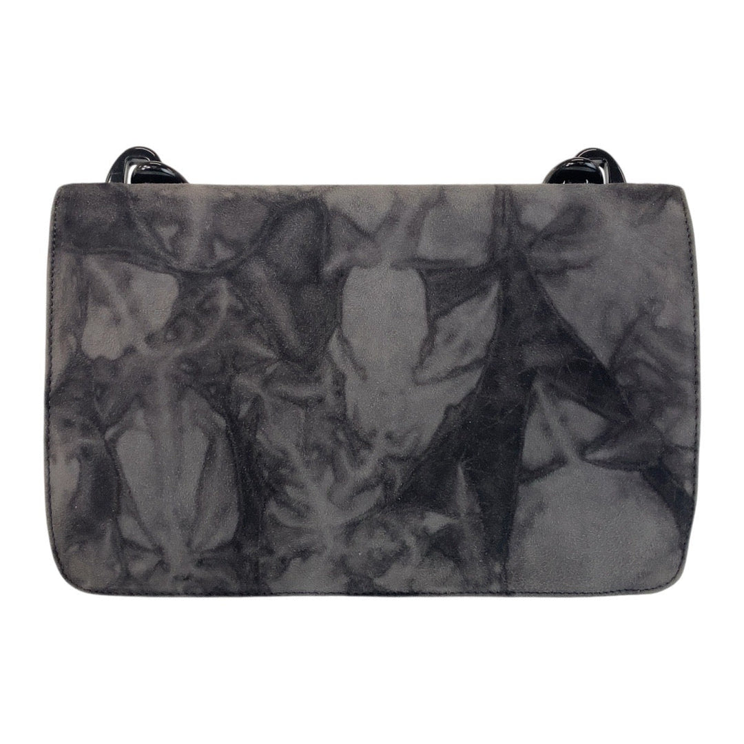 PRADA Shoulder Bag Suede, Plastic gray Crossbody Shoulder Bag Messenger Bag Plastic Chain Women Used Authentic