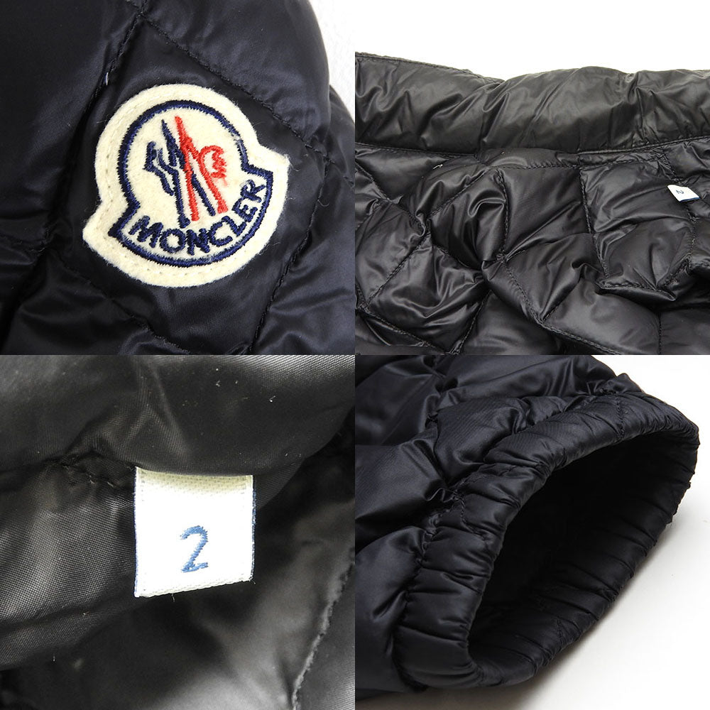 MONCLER Down jacket 1A53400 Nylon black Women Used Authentic