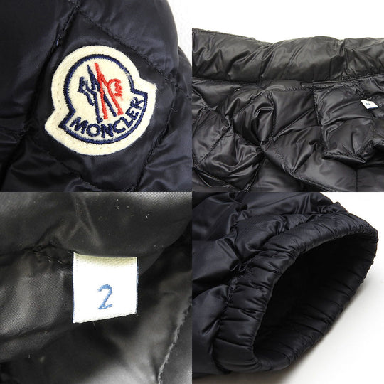 MONCLER Down jacket 1A53400 Nylon black Women Used Authentic