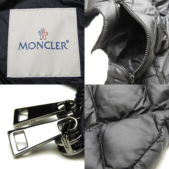 MONCLER Down jacket 1A53400 Nylon black Women Used Authentic