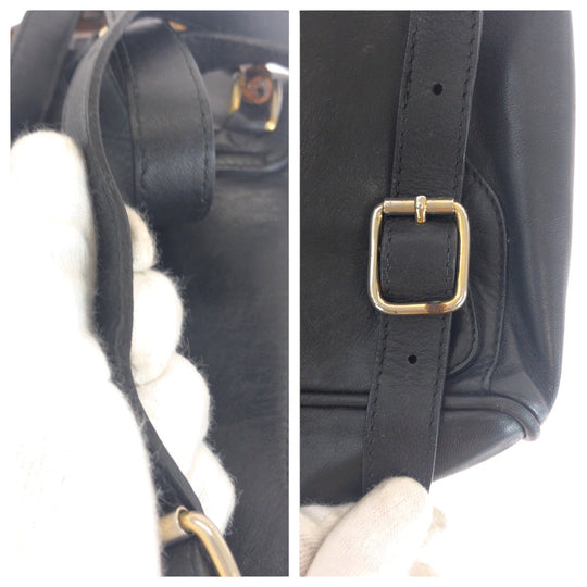 GUCCI Backpack 003 2058 0030 leather black Backpacks & Daypacks Backpacks Bamboo Women Used Authentic