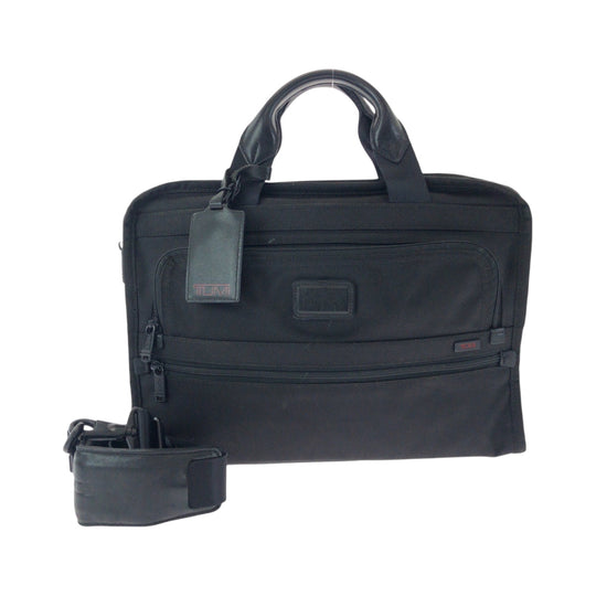 TUMI Shoulder Bag Nylon Black SilverMetal Shoulder Bag Business Bag mens Used Authentic
