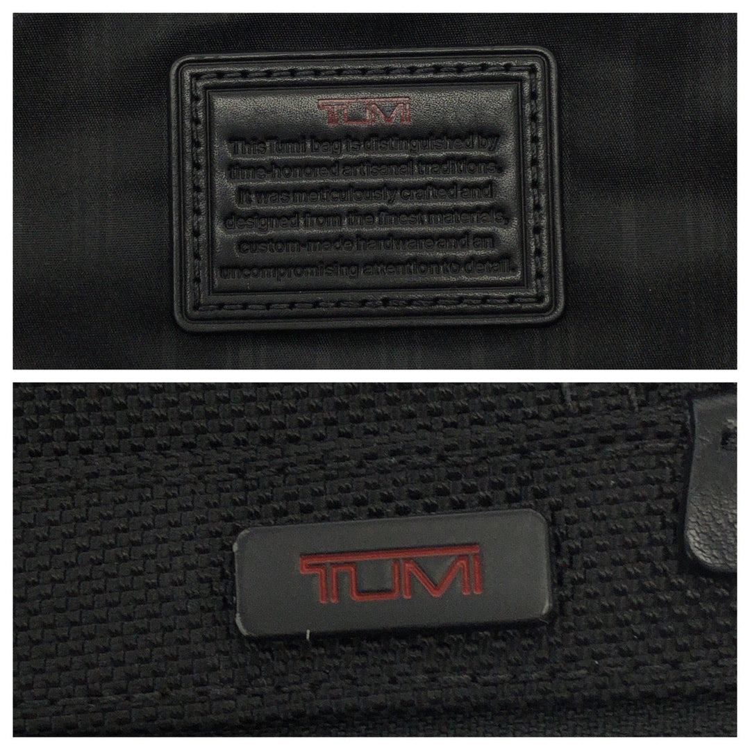 TUMI Shoulder Bag Nylon Black SilverMetal Shoulder Bag Business Bag mens Used Authentic