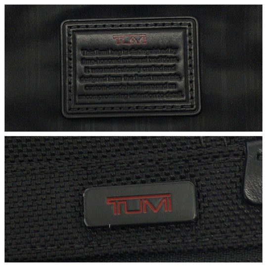 TUMI Shoulder Bag Nylon Black SilverMetal Shoulder Bag Business Bag mens Used Authentic