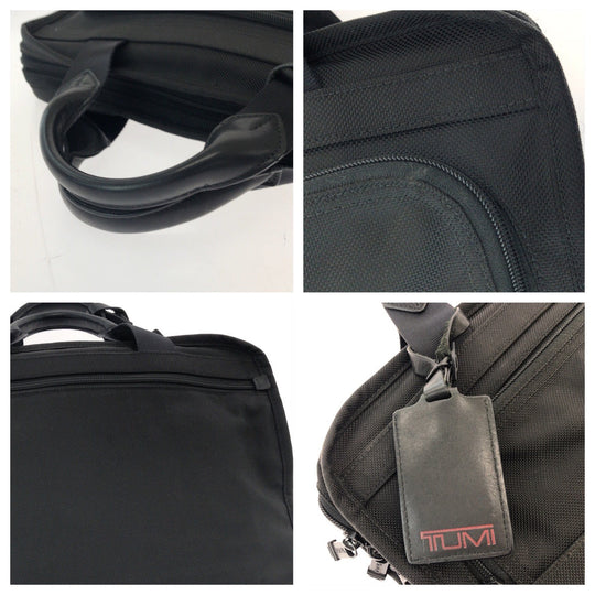 TUMI Shoulder Bag Nylon Black SilverMetal Shoulder Bag Business Bag mens Used Authentic