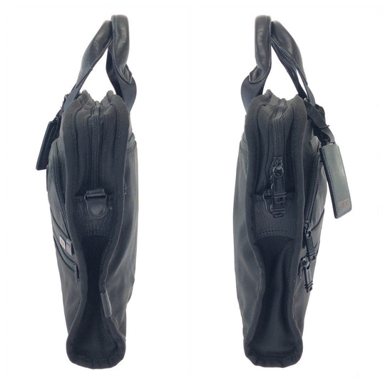 TUMI Shoulder Bag Nylon Black SilverMetal Shoulder Bag Business Bag mens Used Authentic