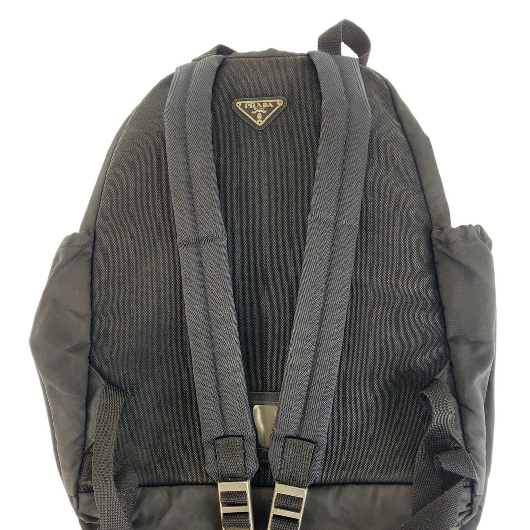 PRADA Backpack Nylon black Backpacks, Daypacks, Backpacks, Unisex Test Triangle With logo Women Used Authentic