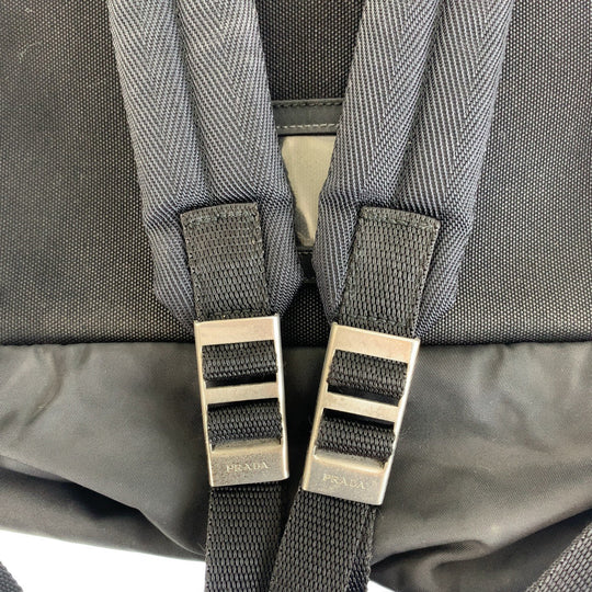 PRADA Backpack Nylon black Backpacks, Daypacks, Backpacks, Unisex Test Triangle With logo Women Used Authentic