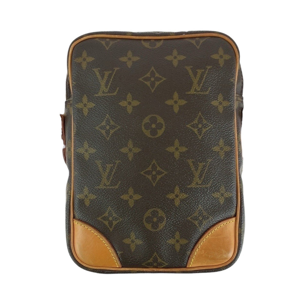 LOUIS VUITTON Shoulder Bag M45236 PVC, Leather Brown Gold Metal Shoulder Bag pochette Monogram Amazone Women Used Authentic