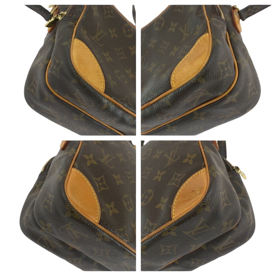 LOUIS VUITTON Shoulder Bag M45236 PVC, Leather Brown Gold Metal Shoulder Bag pochette Monogram Amazone Women Used Authentic