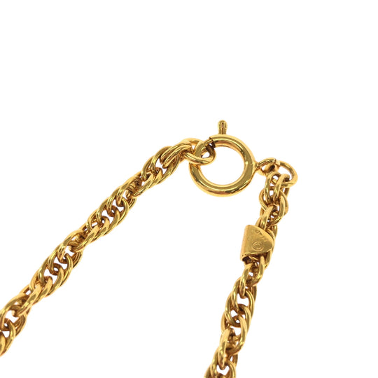 CHANEL Necklace metal gold COCO Mark Women Used Authentic