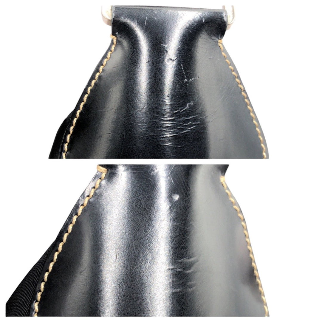 PRADA Shoulder Bag Nylon Black black Test Triangular logo Women Used Authentic