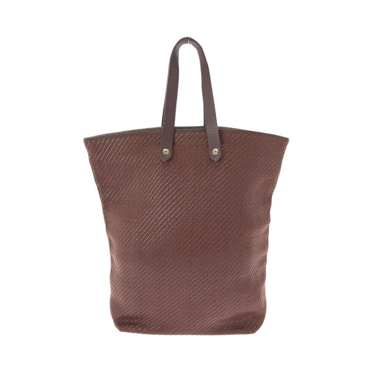 HERMES Tote Bag leather Dark Brown SilverMetal Tote Bag Shoulder Bag Amedaba Diago GM Women Used Authentic