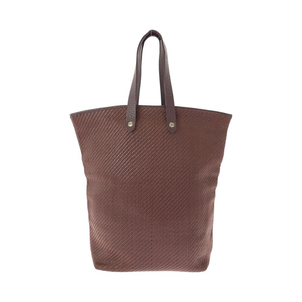 HERMES Tote Bag leather Dark Brown SilverMetal Tote Bag Shoulder Bag Amedaba Diago GM Women Used Authentic