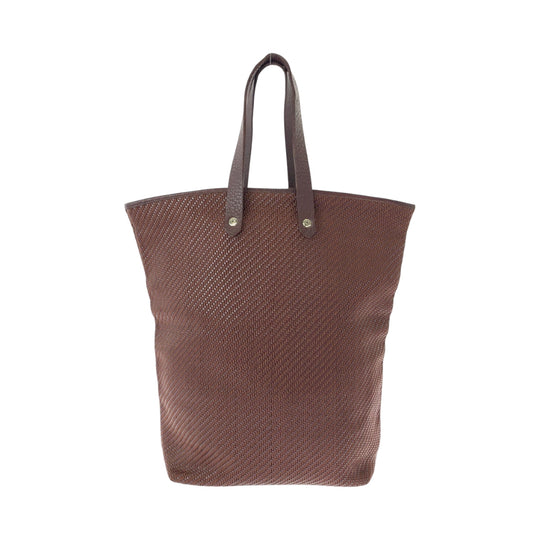 HERMES Tote Bag leather Dark Brown SilverMetal Tote Bag Shoulder Bag Amedaba Diago GM Women Used Authentic