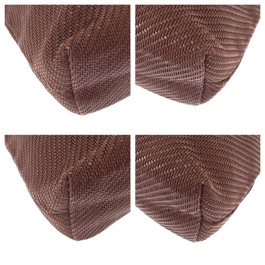 HERMES Tote Bag leather Dark Brown SilverMetal Tote Bag Shoulder Bag Amedaba Diago GM Women Used Authentic