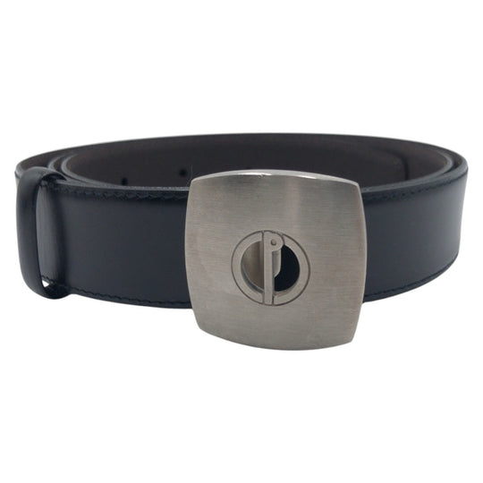 Dunhill belt leather black