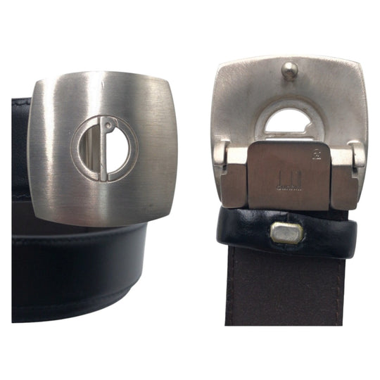 Dunhill belt leather black