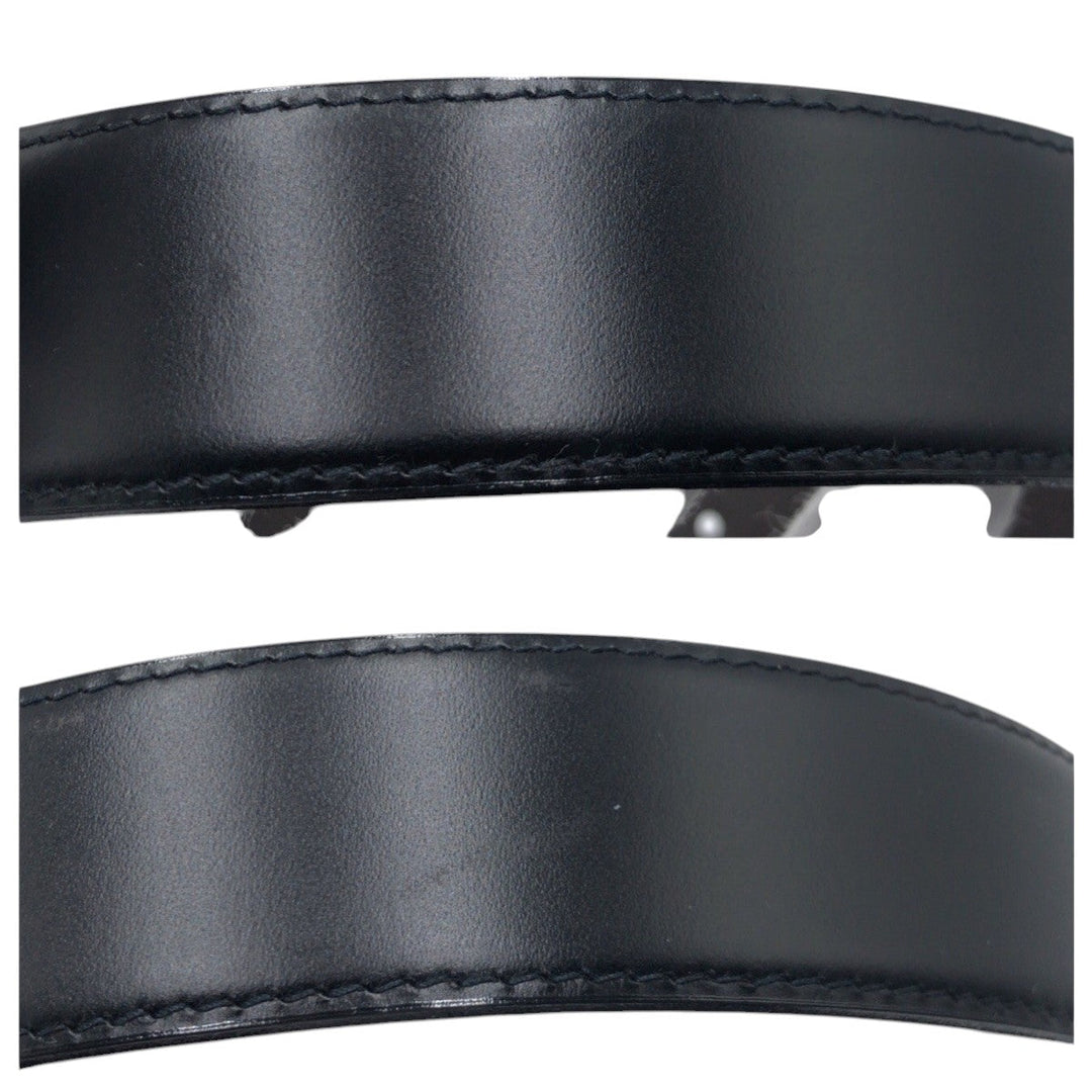 Dunhill belt leather black