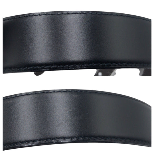 Dunhill belt leather black