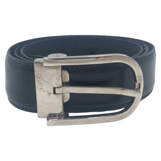 Dunhill belt leather black