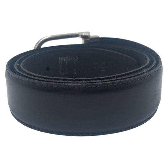 Dunhill belt leather black