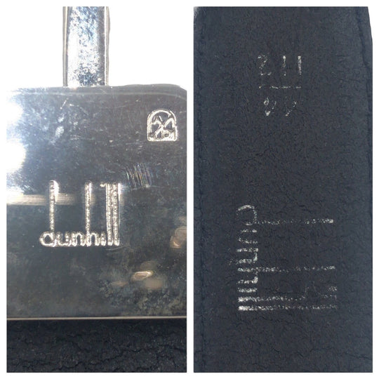 Dunhill belt leather black