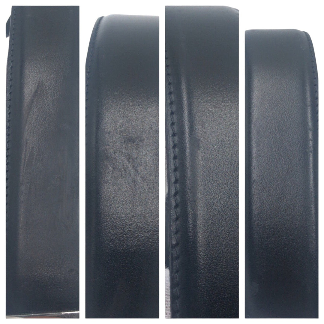 Dunhill belt leather black