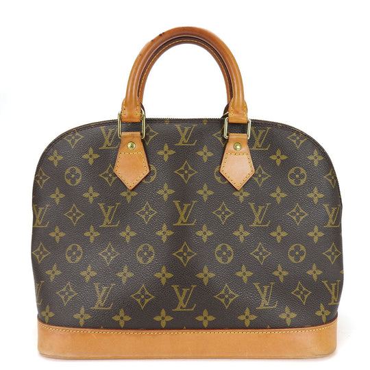 LOUIS VUITTON Handbag M51130 Monogram Brown Alma Women Used Authentic
