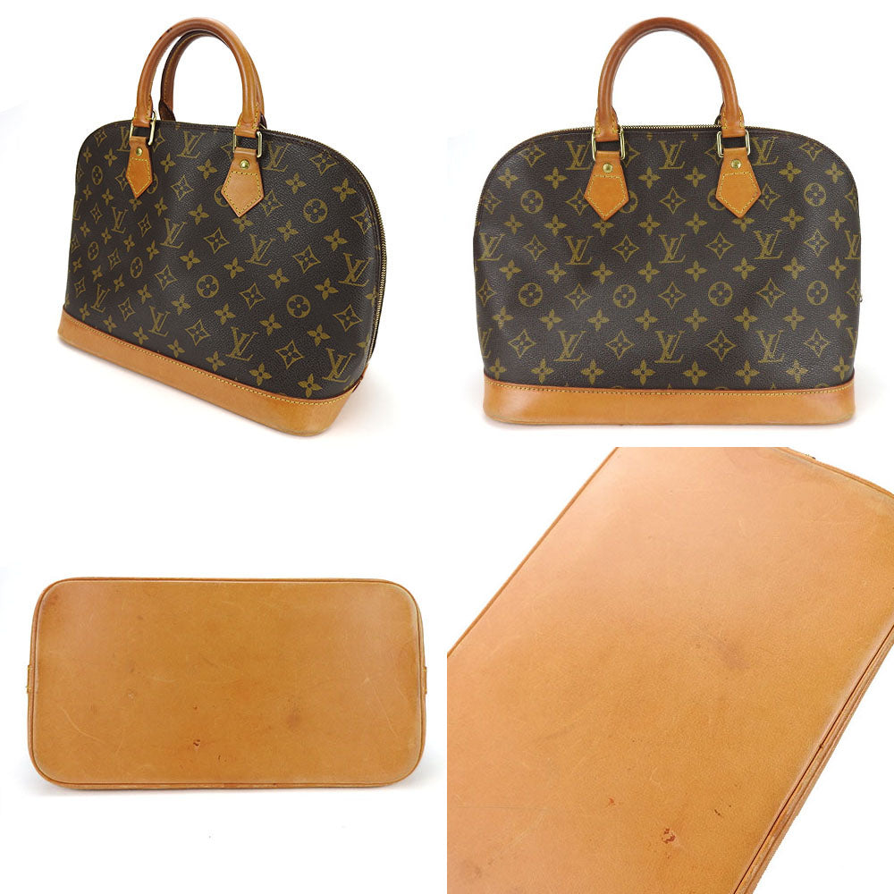 LOUIS VUITTON Handbag M51130 Monogram Brown Alma Women Used Authentic