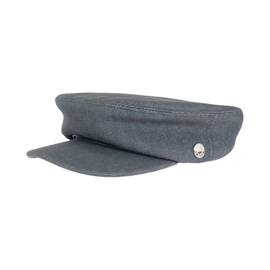 HERMES Casquette Cotton, Viscose gray Casquette Serie Women 58 Used Authentic