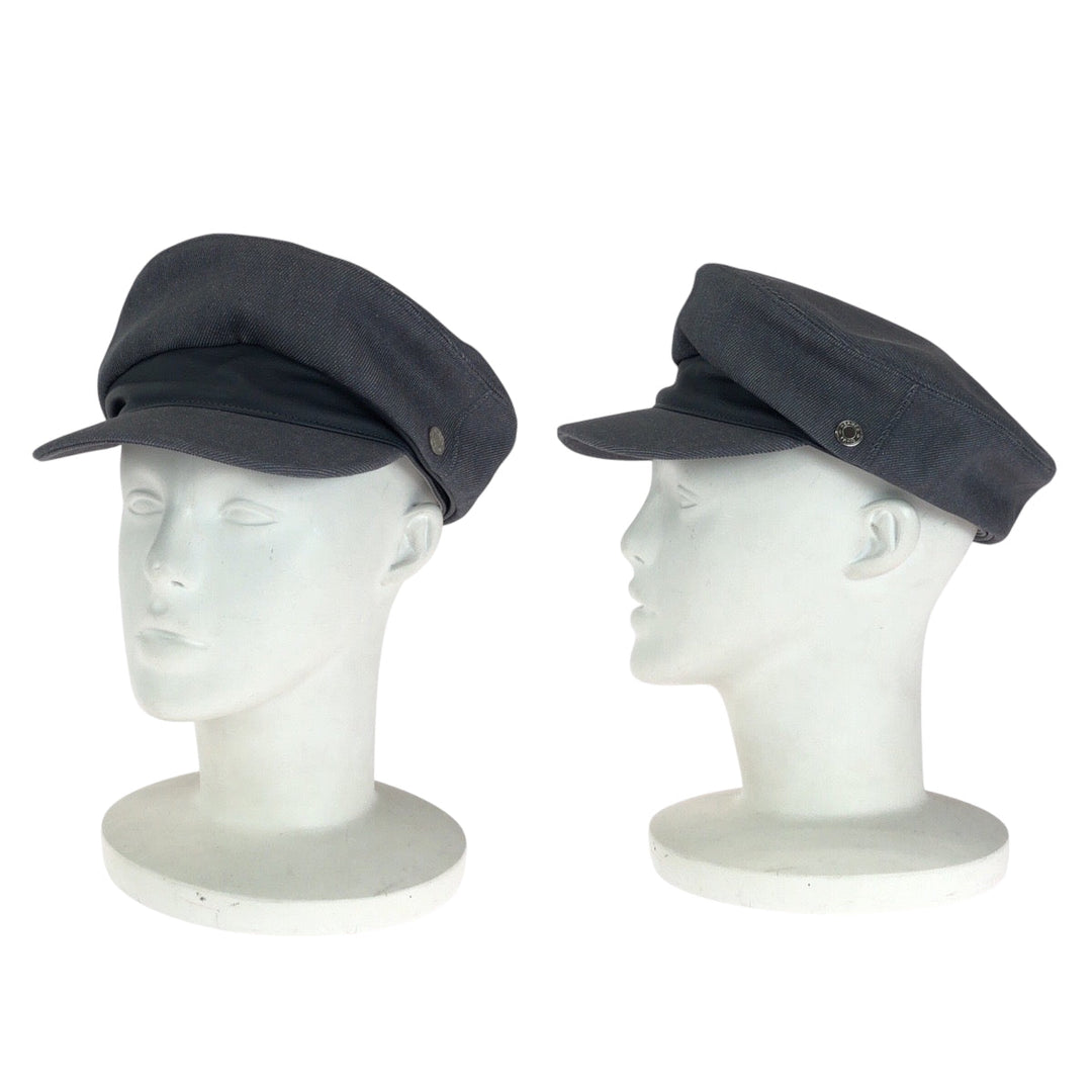 HERMES Casquette Cotton, Viscose gray Casquette Serie Women 58 Used Authentic
