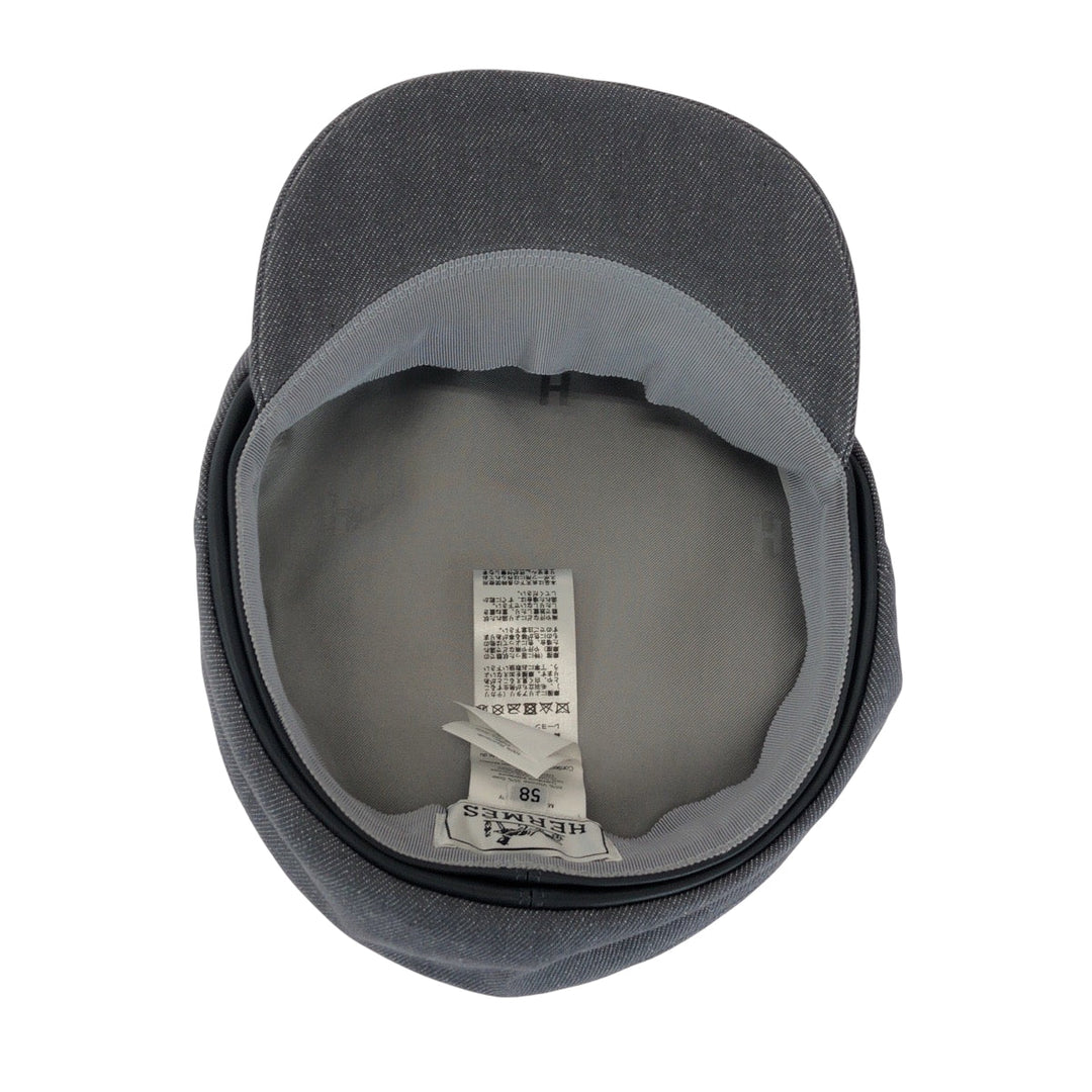 HERMES Casquette Cotton, Viscose gray Casquette Serie Women 58 Used Authentic