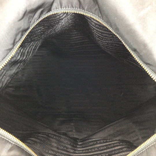 PRADA Tote Bag Nylon, Leather Black Gold Metal Tote Bag Shoulder Bag 2way Testo Saffiano mens Used Authentic