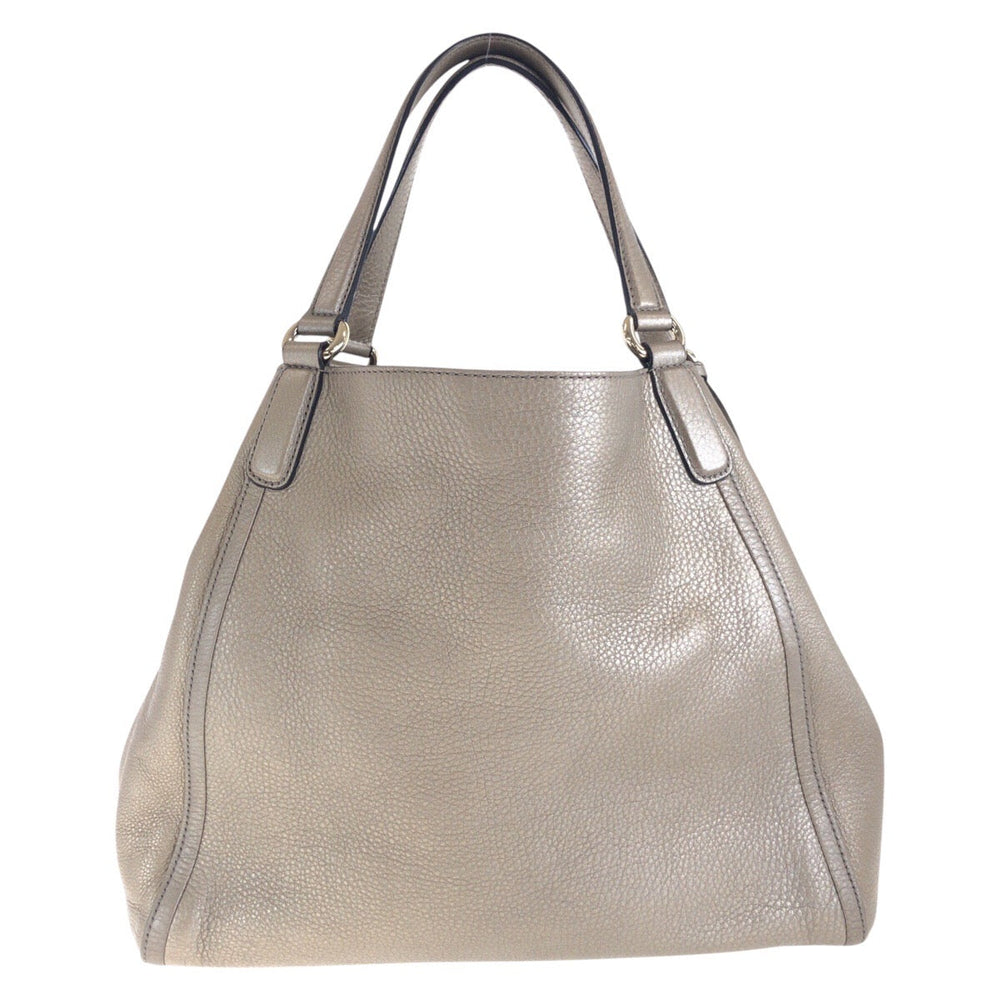 GUCCI Tote Bag 282309 leather Gold Metal Tote Bag Shoulder Bag Soho Women Used Authentic