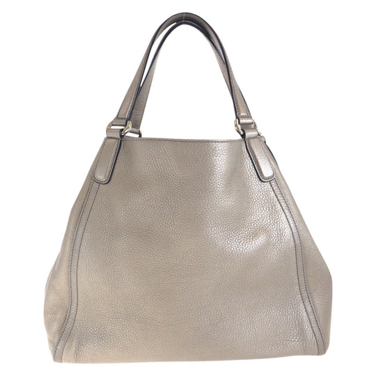 GUCCI Tote Bag 282309 leather Gold Metal Tote Bag Shoulder Bag Soho Women Used Authentic