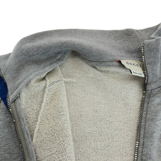 GUCCI sweat cotton Grey Red Blue Sweatshirts, Blousons, Zip-ups Sherry Kids 12 Used Authentic