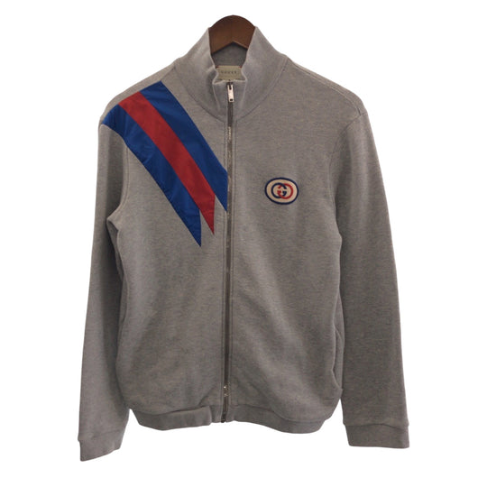 GUCCI sweat cotton Grey Red Blue Sweatshirts, Blousons, Zip-ups Sherry Kids 12 Used Authentic