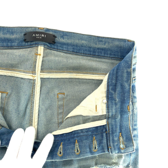 AMIRI Denim pants denim Light blue Denim pants jeans Damage processing mens 30 Used Authentic