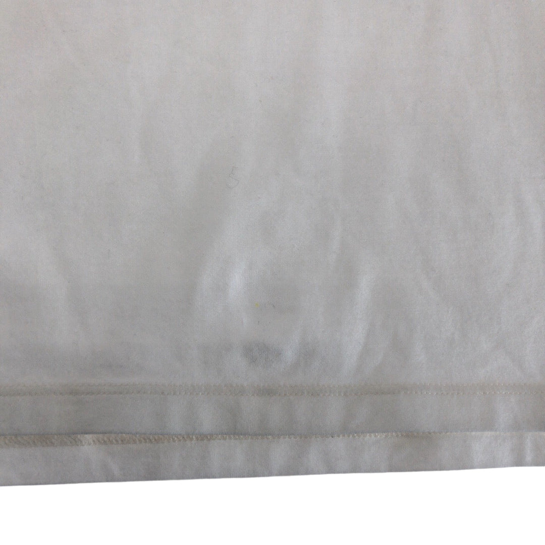 CELINE Short sleeve T-shirt 2X47F671Q cotton White black Short-sleeved T-shirt cut-and-sew logo rhinestone mens L Used Authentic