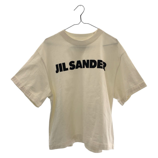JIL SANDER Short sleeve T-shirt cotton white Short sleeve T-shirt crew neck Women S Used Authentic