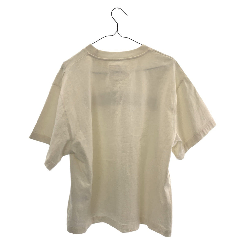 JIL SANDER Short sleeve T-shirt cotton white Short sleeve T-shirt crew neck Women S Used Authentic