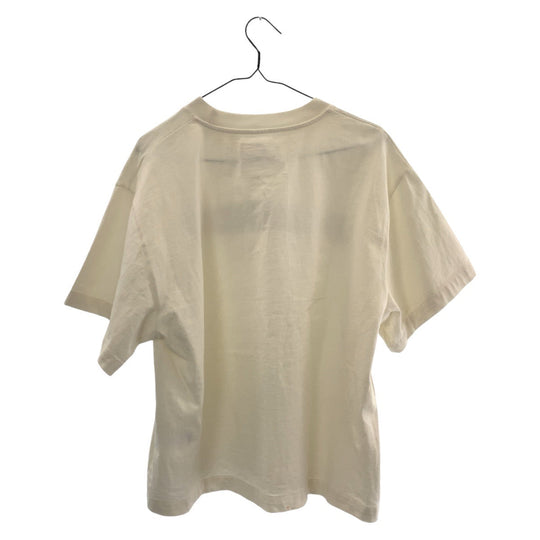 JIL SANDER Short sleeve T-shirt cotton white Short sleeve T-shirt crew neck Women S Used Authentic